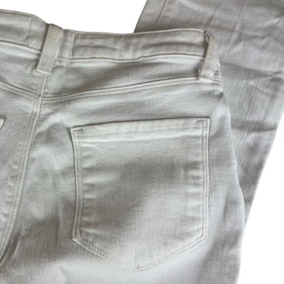 NEW L'AGENCE mira cropped bootcut jean in BLANC Size 25 - Picture 7 of 12